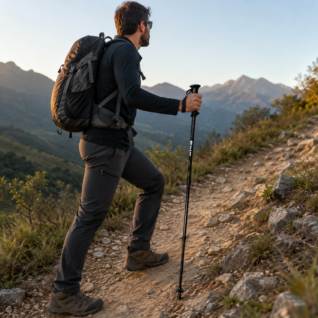 Bastão Para Trilha Trek Pro Anti-Shock A ...