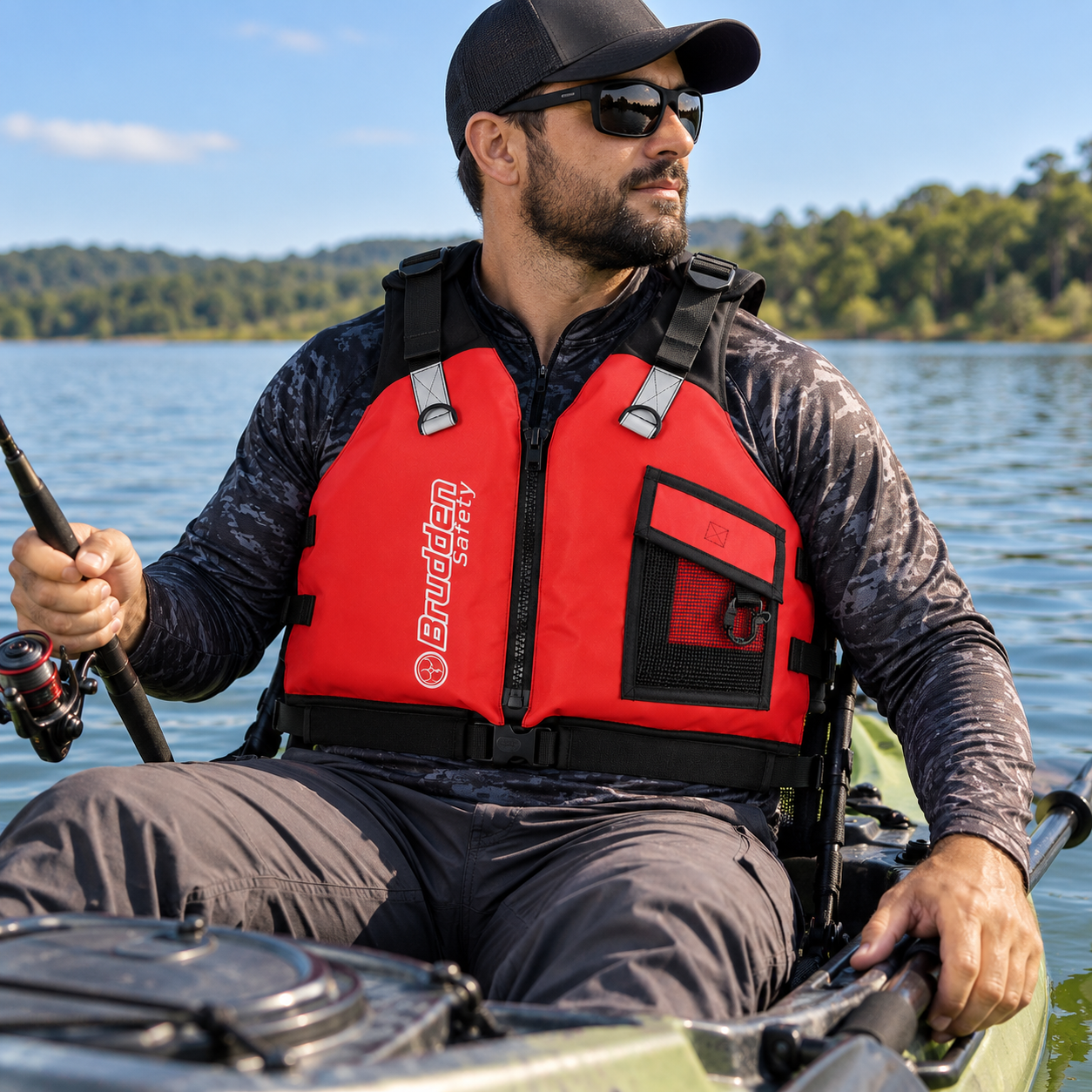 Colete Pesca Flutuação Vermelho Gg - 110 ...